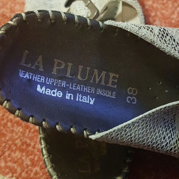 Womens  Italian leather slides - Picture 3 of 7